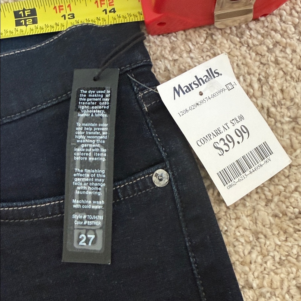 NWT Joe's Jeans Dark Blue Denim SHORTY Shorts Sz 27 - Picture 2 of 5